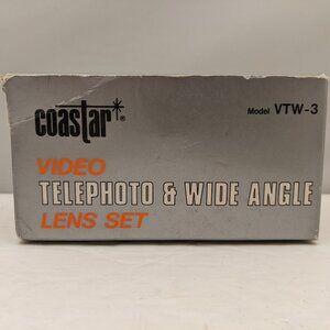 COASTAR Video Telephoto & Wide Angle Lens Set | Model VTW-3 | USED